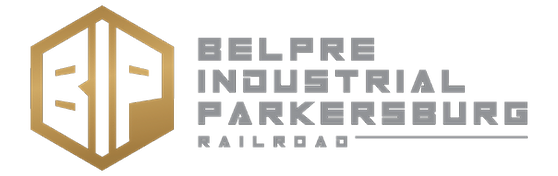 Belpre Industrial Parkersburg Railroad logo Belpre Industrial Parkersburg Railroad logo
